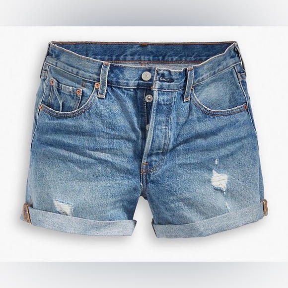 Levi's Pants - Levi's 501 Distressed Jean Shorts
